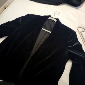 Blazer black velvet express size s